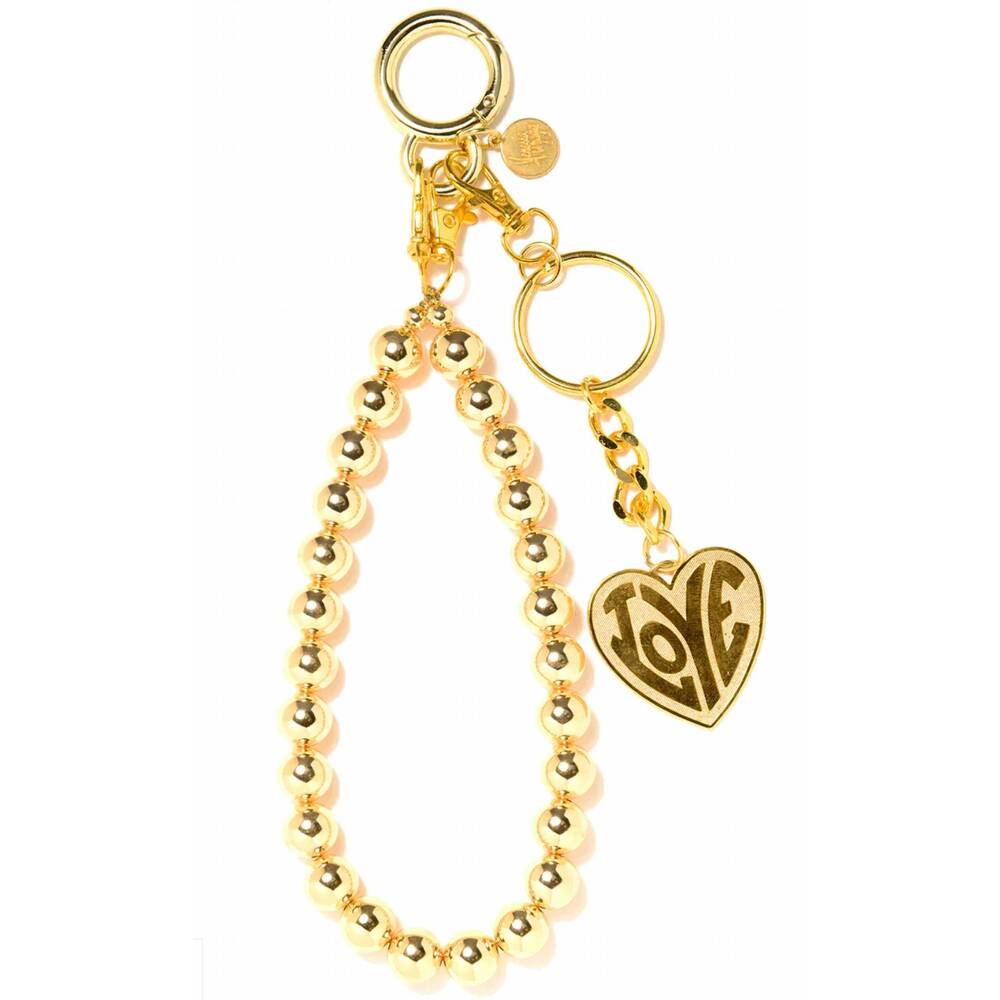 NEW VENESSA ARIZAGA women's big love bag leash in gold